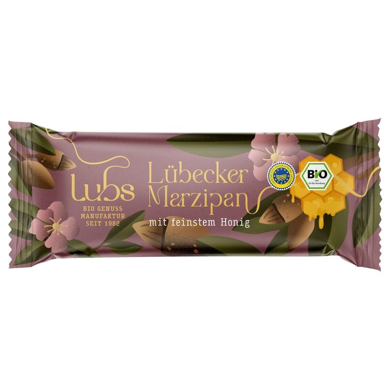 Lubs Lübecker Bio Marzipan mit Rohrohrzucker pur - Produktbild