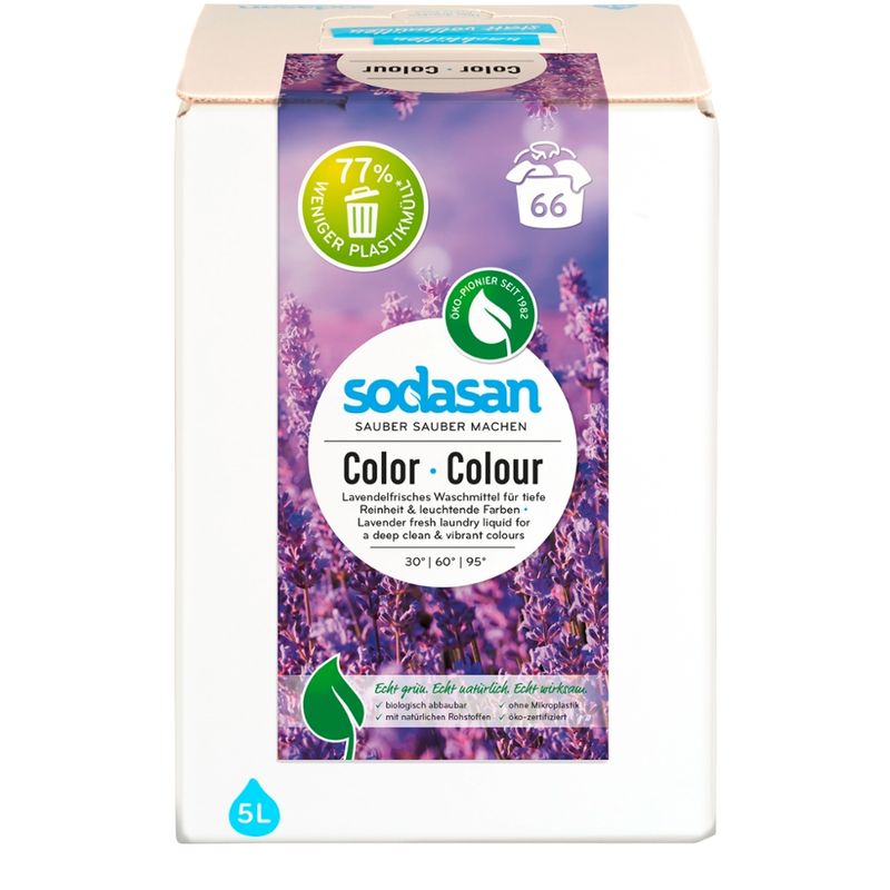 sodasan Color Waschmittel Lavendel 5l BiB - Produktbild