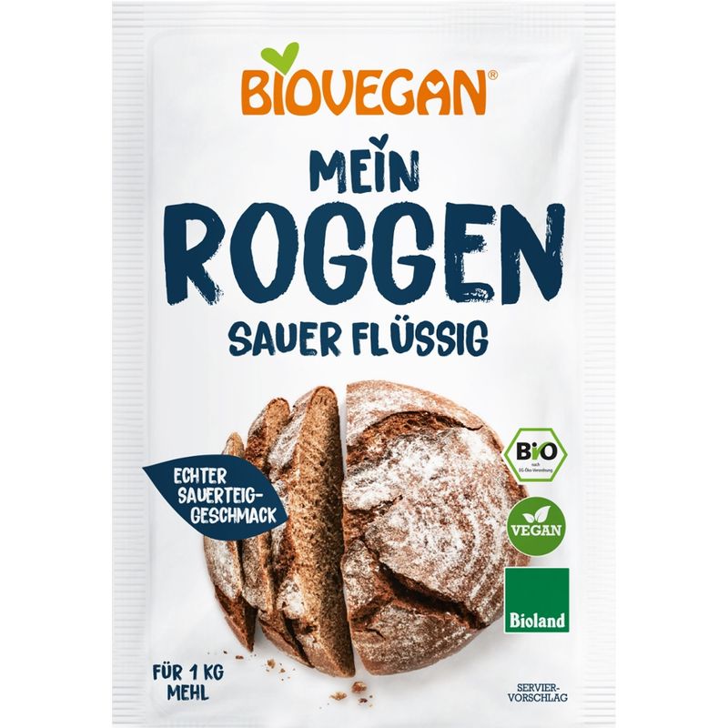 Biovegan Roggen Sauerteig flüssig, Bioland, BIO - Produktbild