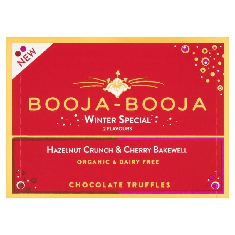Booja Booja WINTER SPECIAL HAZELNUT-CRUNCH + CHERRY BAKEWELL TRUFFLES - Produktbild