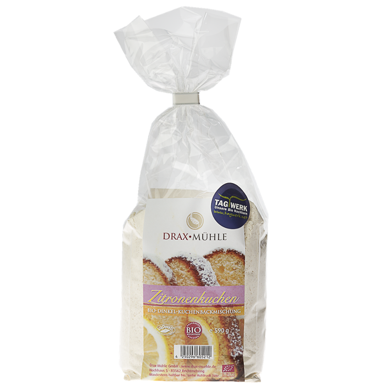 TAGWERK Zitronenkuchen Dinkel-Kuchenbackmischung Draxmühle - Produktbild