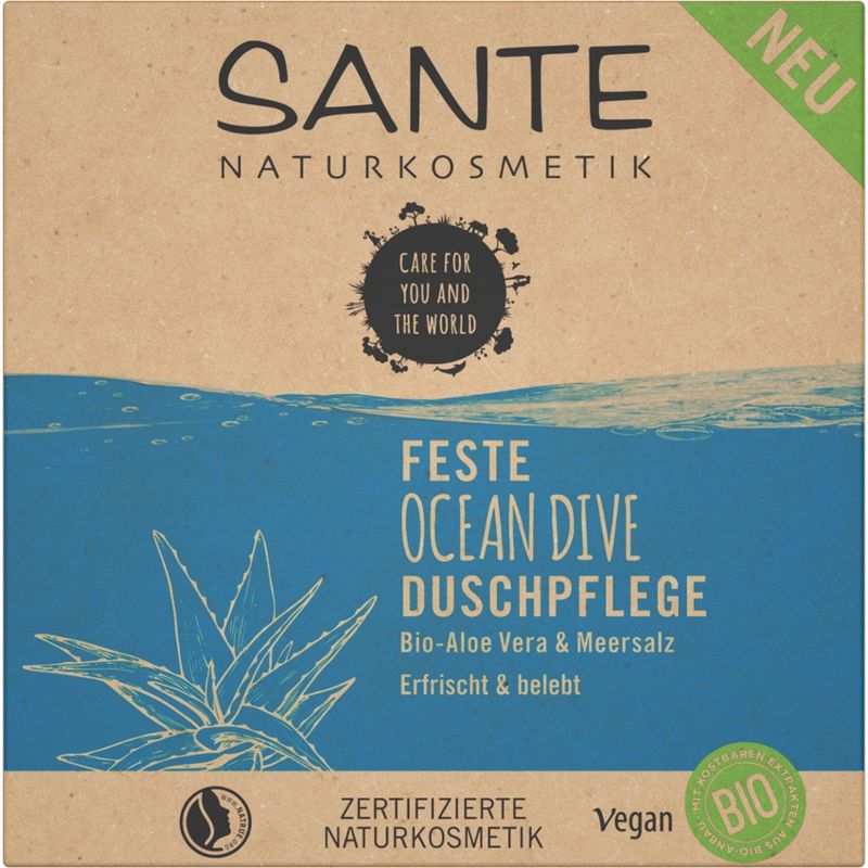 Sante Feste OCEAN DIVE Duschpflege Bio-Aloe Vera & Meersalz - Produktbild