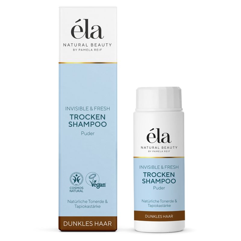 éla natural beauty éla natural beauty Trockenshampoo Puder - Invisible & Fresh - Dunkles Haar COSMOS NATURAL, Vegan - Produktbild