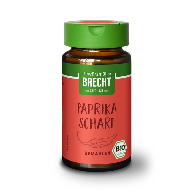 Gewürzmühle Brecht Paprika scharf gemahlen - Glas - Produktbild