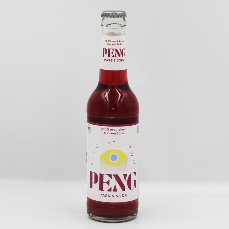 PENG PENG Bio-Cassissoda 330ml Mehrwegflasche - Produktbild