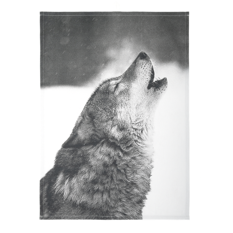 LIVING CRAFTS Küchenhandtuch 1400, 2er Pack, wolf/branch, 50X70 cm - Produktbild