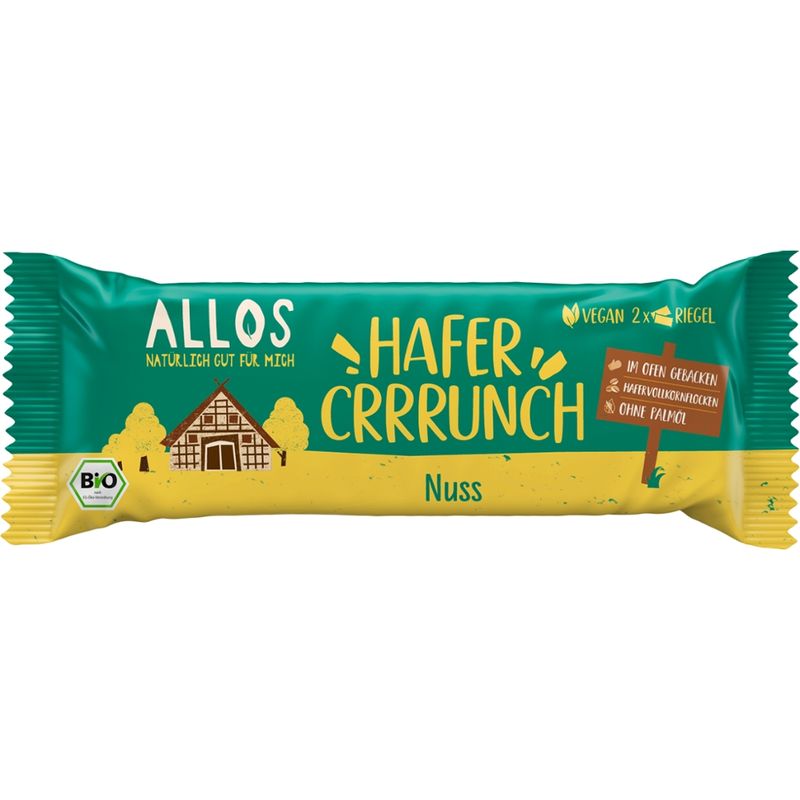 Allos Hafercrrrunch Riegel Nuss - Produktbild