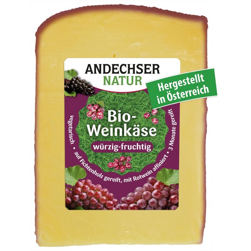 Andechser Natur AN Bio-Weinkäse 50% 180g - Produktbild