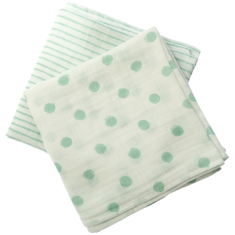 LIVING CRAFTS Mulltücher Set mint - Produktbild