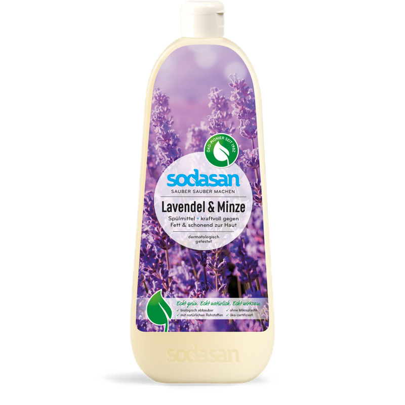 sodasan Dish Liquid Lavender & Mint 1l - Produktbild