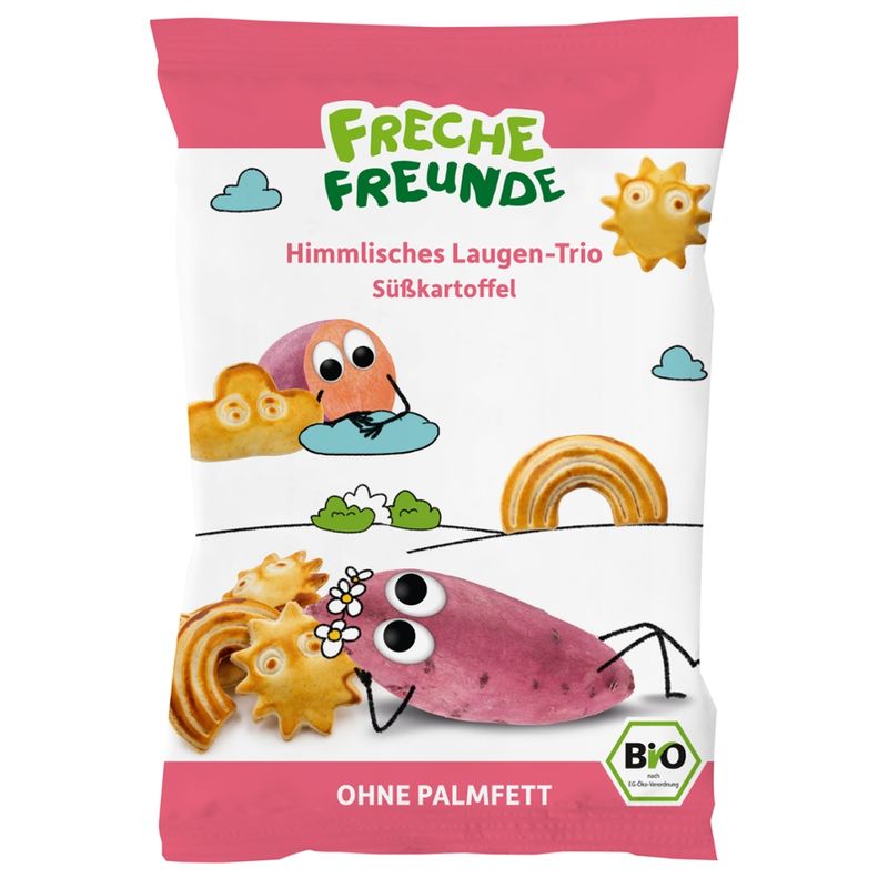 Freche Freunde FF Bio Himmlisches Laugen-Trio Süßkartoffel 80g - Produktbild