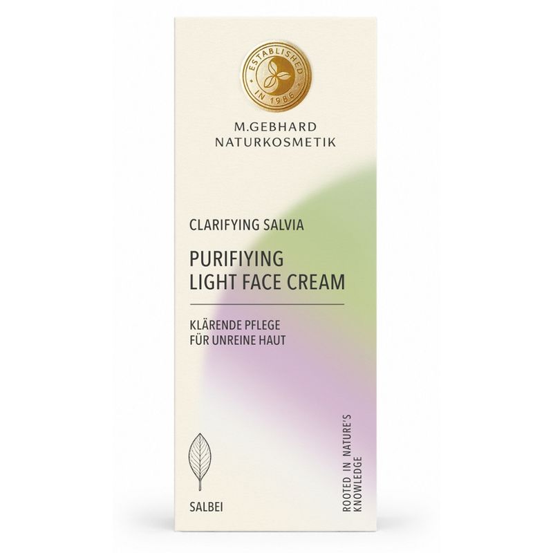 M. Gebhard Naturkosmetik PURIFIYING LIGHT FACE CREAM - Clarifying Salvia - Produktbild