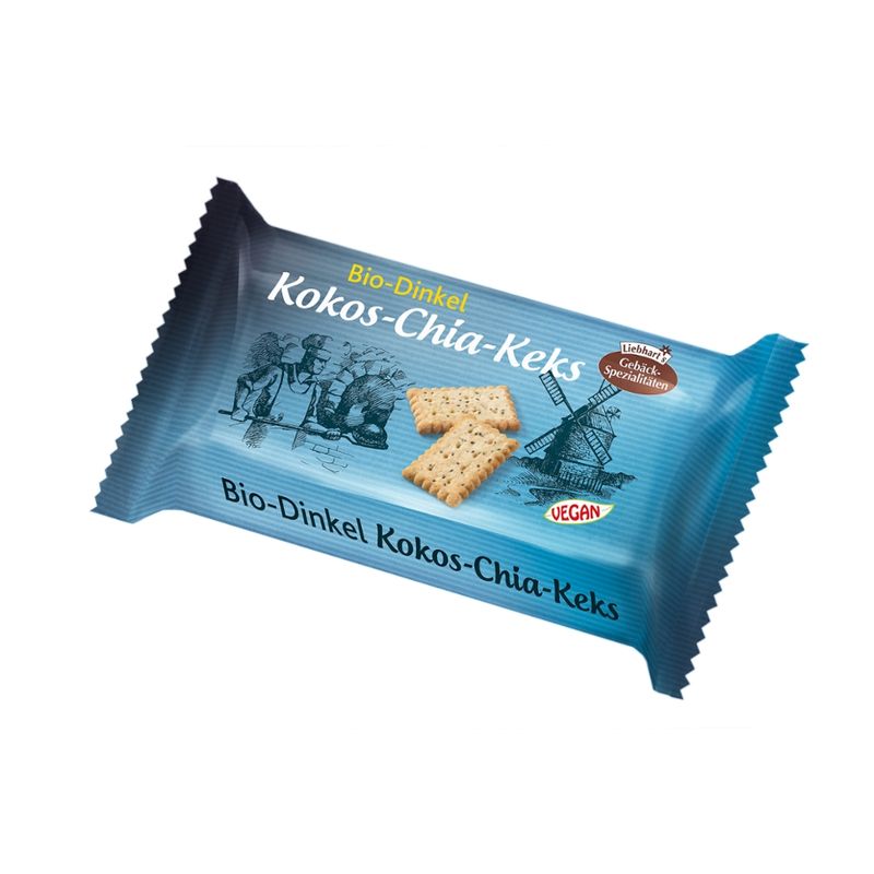 Liebhart's Gesundkost  Bio-Dinkel-Kokos-Keks mit Chiasamen (Salvia hispanica) - Produktbild