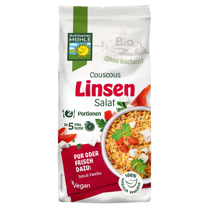 Bohlsener Mühle Bio Couscous Linsen Salat - Produktbild