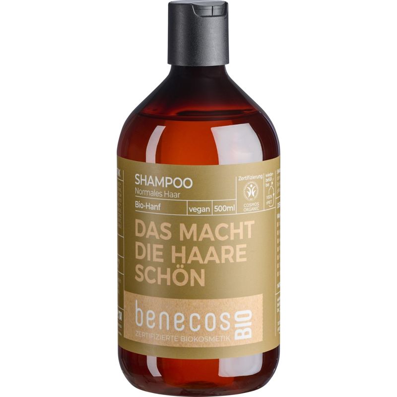 benecos benecosBIO Shampoo Normales Haar BIO-Hanf - DAS MACHT DIE HAARE SCHÖN - Produktbild