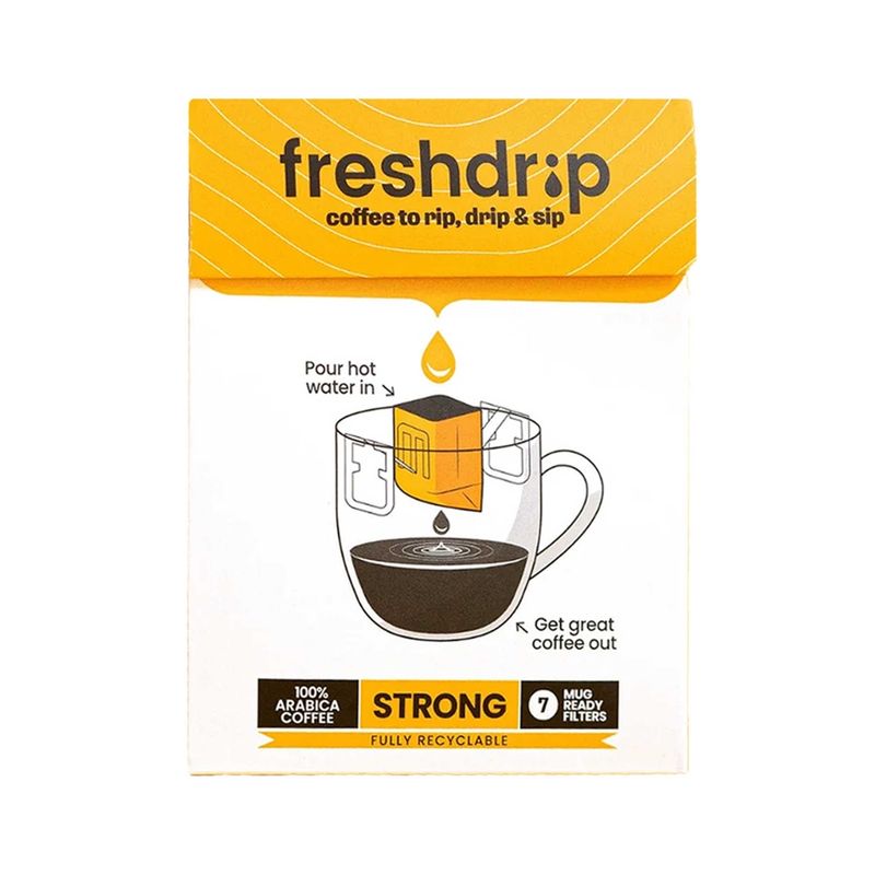 Freshdrip Freshdrip Coffee STRONG - Frischer Filterkaffee zum Direktaufbrühen - Produktbild