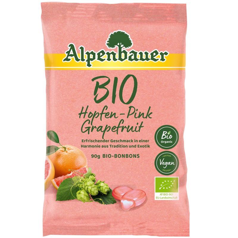 Alpenbauer  Gefüllte Bio-Bonbons mit Grapefruit-Hopfen-Geschmack - Produktbild