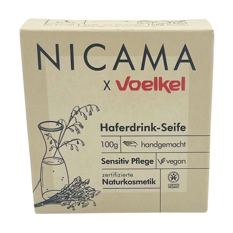 NICAMA NICAMA x Voelkel - Haferdrink-Seife Vanille 100g - Produktbild