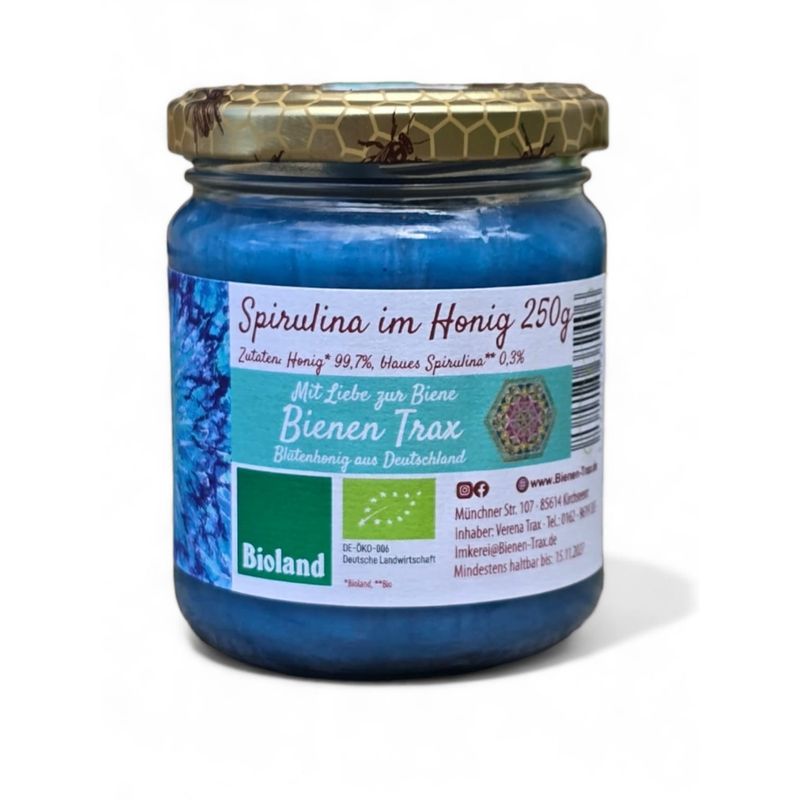Familienimkerei Bienen-Trax KT6x Spirulina im Honig 250g - Produktbild