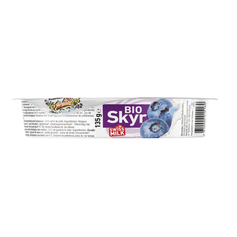 Molkerei Biedermann BIO Skyr Proteinjogurt Heidelbeere - Produktbild