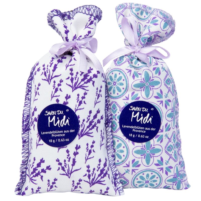 Savon du Midi Lavendelblüten im Stoffbeutel 1 Strang à 4 Btl. - Produktbild