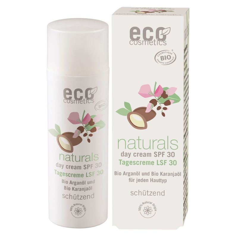 eco cosmetics ECO Tagescreme LSF 30 mit Bio Arganöl und Bio Karanjaöl - Produktbild