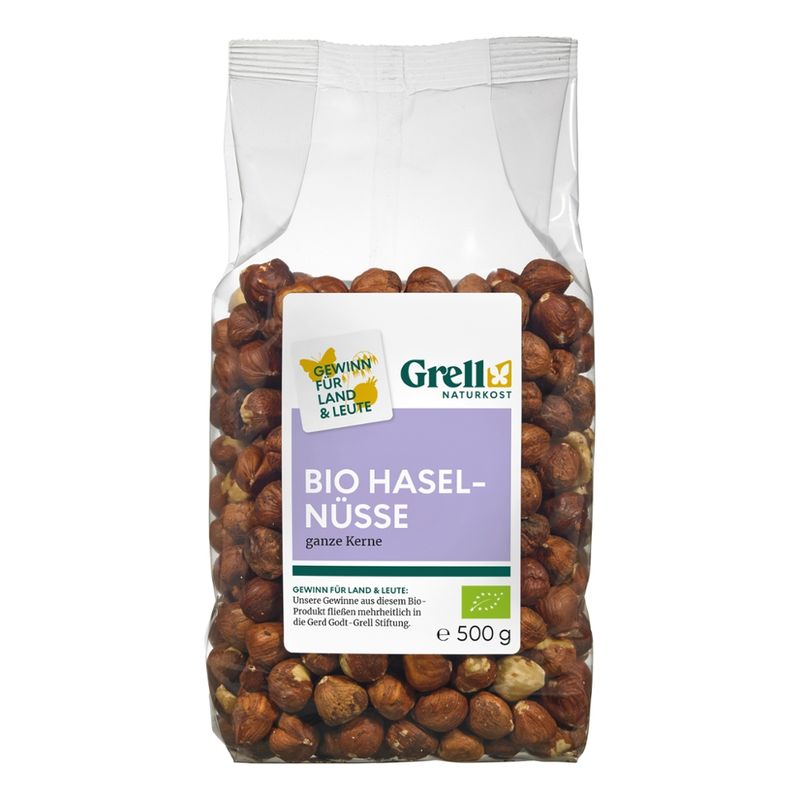 Grell Naturkost Haselnüsse ganze Kerne - Produktbild