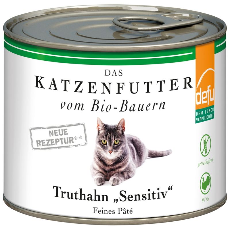 defu - Das Tierfutter vom Bio-Bauern Katze Truthahn "Sensitiv" - Produktbild