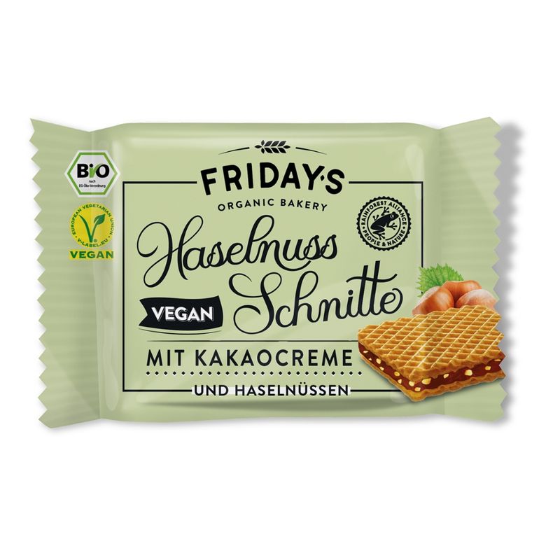 Friday's Organic Bakery  Friday's Organic Bakery Dinkel Haselnuss-Schnitte - Produktbild