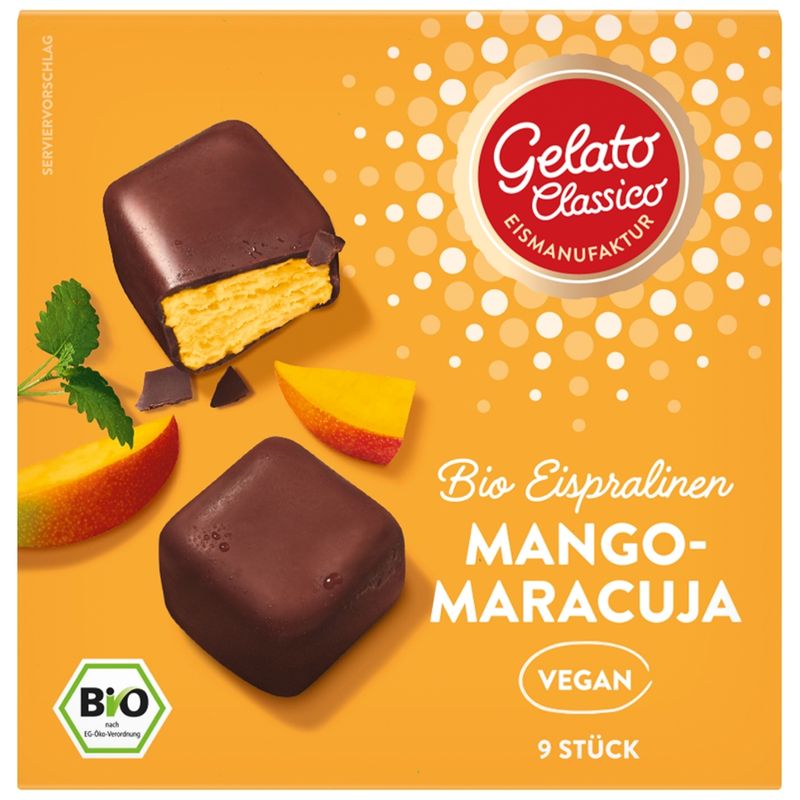 Gelato Classico Eismanufaktur Gelato Classico Bio-Eispralinen Mango Maracuja - Produktbild