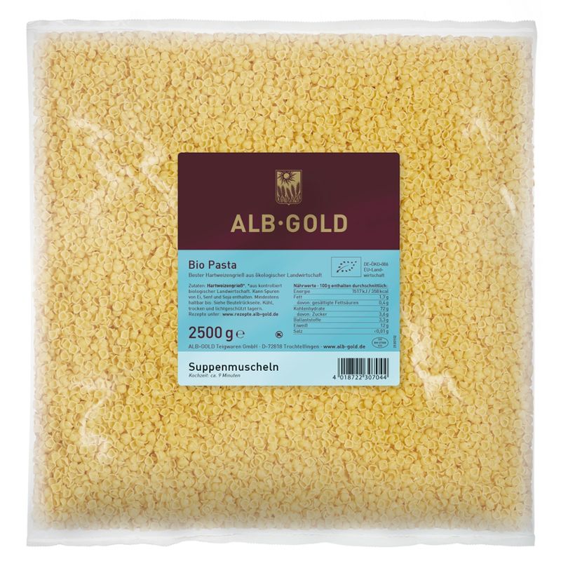 ALB-GOLD AG Bio Suppenmuscheln 4 x 2,5 kg - Produktbild