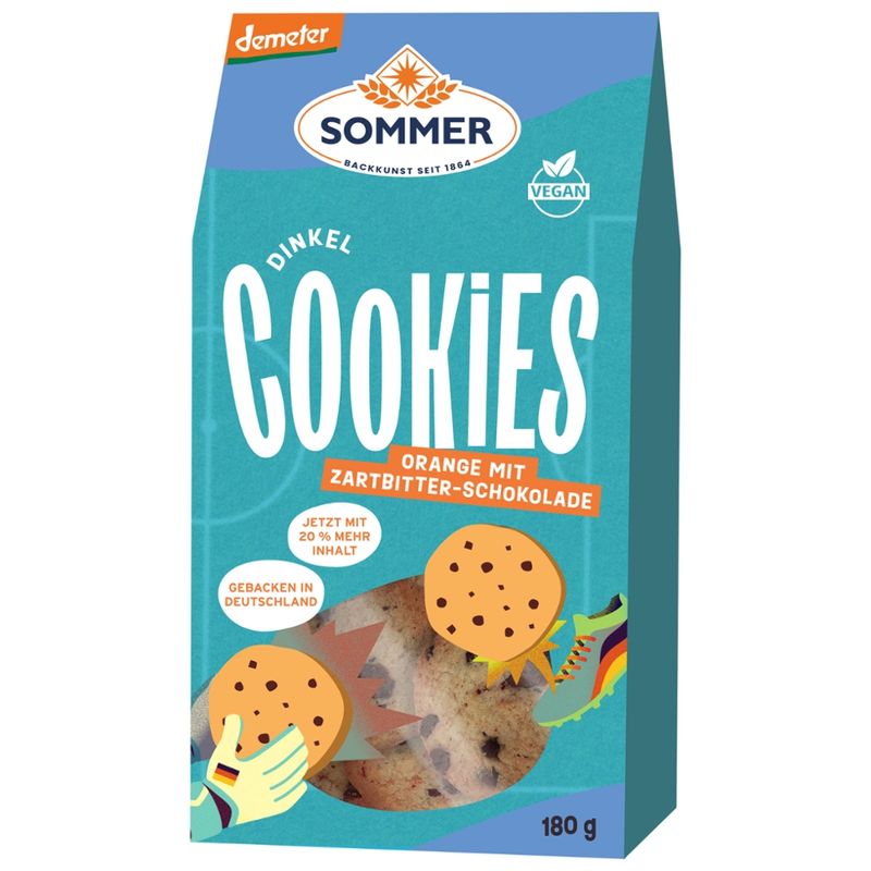 SOMMER BACKKUNST SEIT 1864 DEMETER - Dinkel Cookies Orange Überfüller - Produktbild