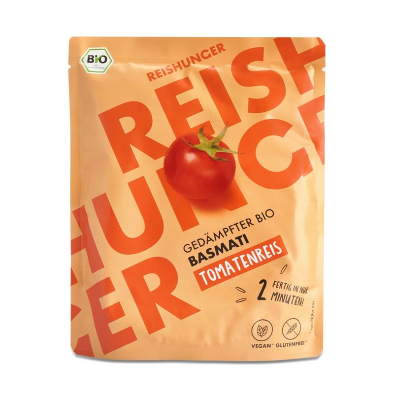 Reishunger Reishunger Gedämpfter Basmati Tomatenreis, Bio DE-ÖKO-001 (250g) - Produktbild