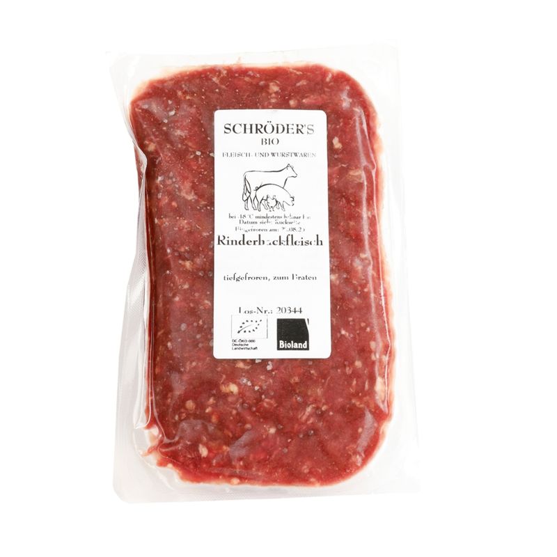 Schröder's Bio Fleisch- und Wurstwaren Rinderhackfleisch 500 g TK - Produktbild
