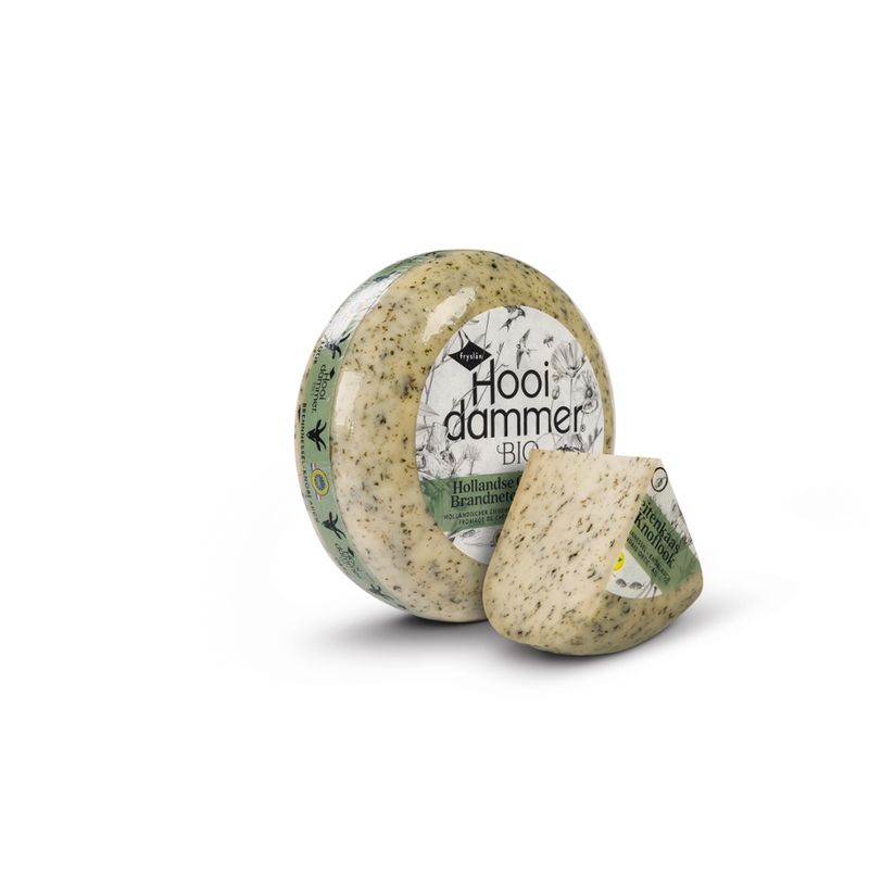 Hooidammer Hooidammer Käsezubereitung aus Holländischem Bio Ziegenschnittkäse Brennnessel/Knoblauch 4/5kg mindestens 50% Fett. i. Tr. - Produktbild