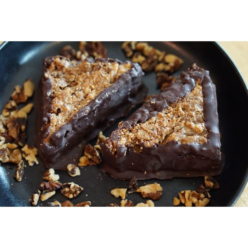 Nürnberger Bio Originale Bio-Nussecke Walnuss, lose, klassisch mit Schoko und Walnüssen, 55g - Produktbild