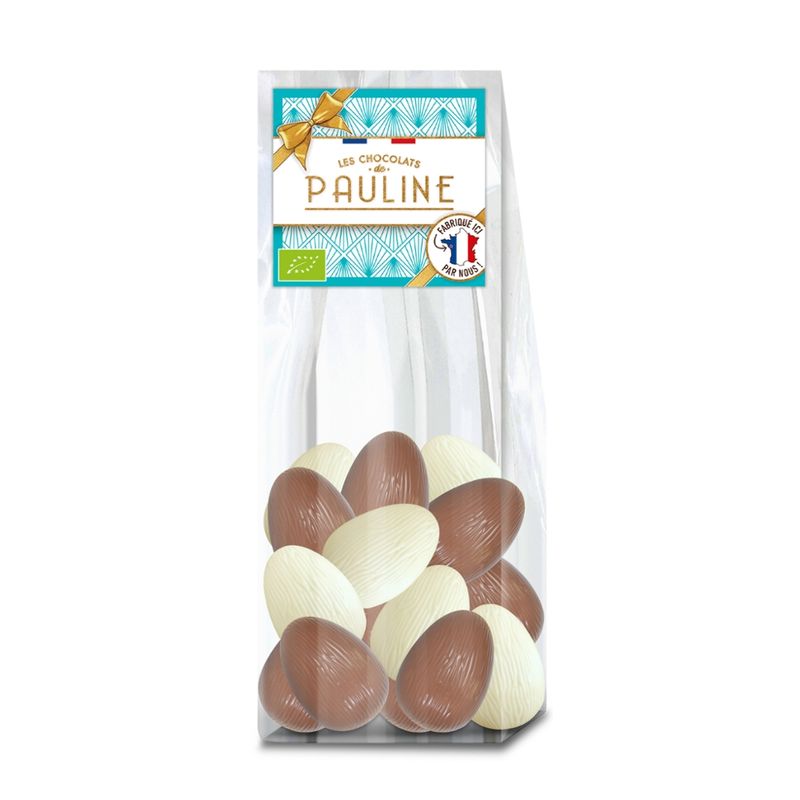 LES CHOCOLATS DE PAULINE White and milk chocolate eggs - Produktbild