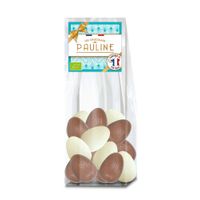 White and milk chocolate eggs - Produktbild