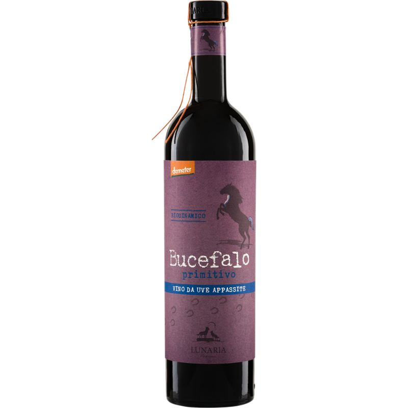Riegel Erzeugermarken BUCEFALO Primitivo VINO DA UVE APPASSITE Terre di Chieti IGP Lunaria - Produktbild