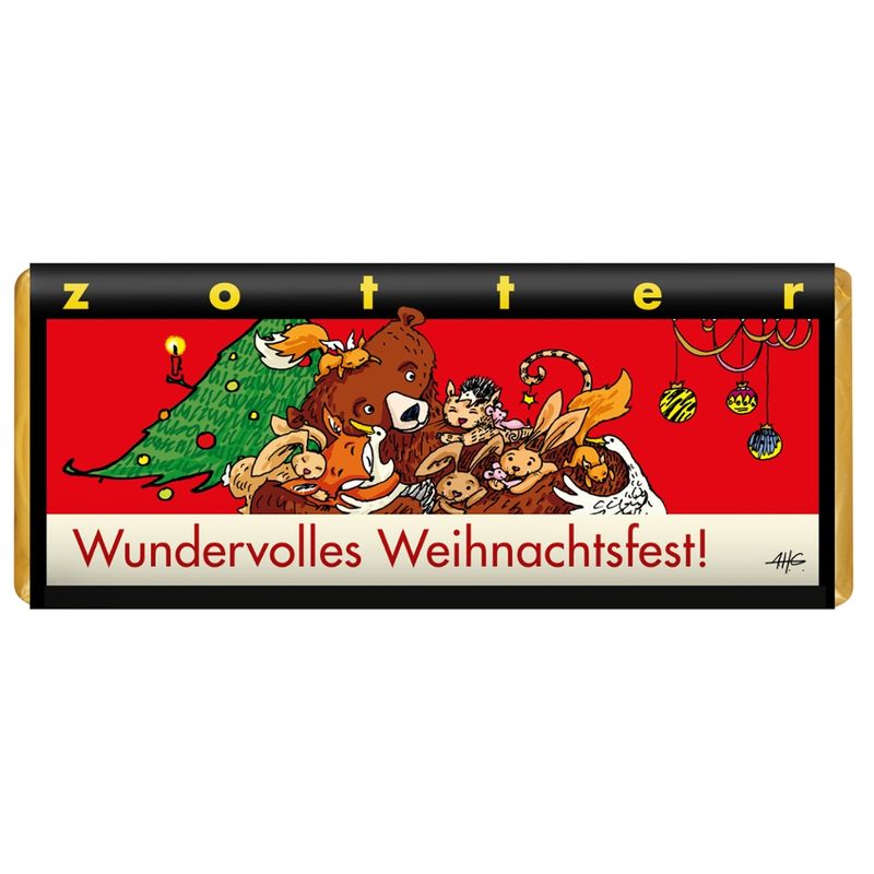 Zotter Schokolade Wundervolles Weihnachtsfest - Produktbild