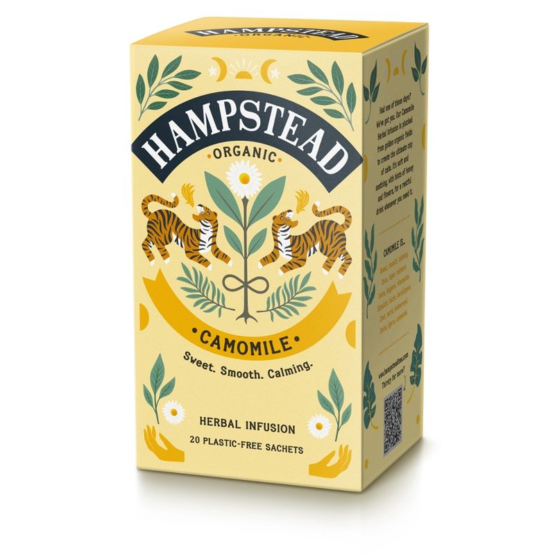 Hampstead Organic  Organic Camomile Tea bags in plastic free packaging - Produktbild