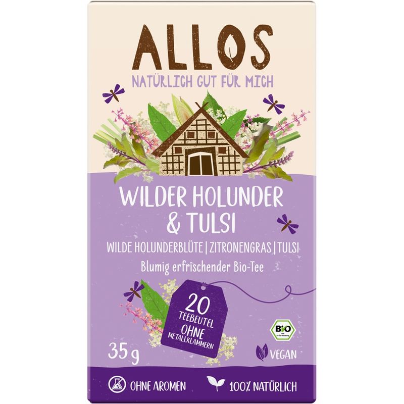 Allos Wilder Holunder & Tulsi Tee - Produktbild