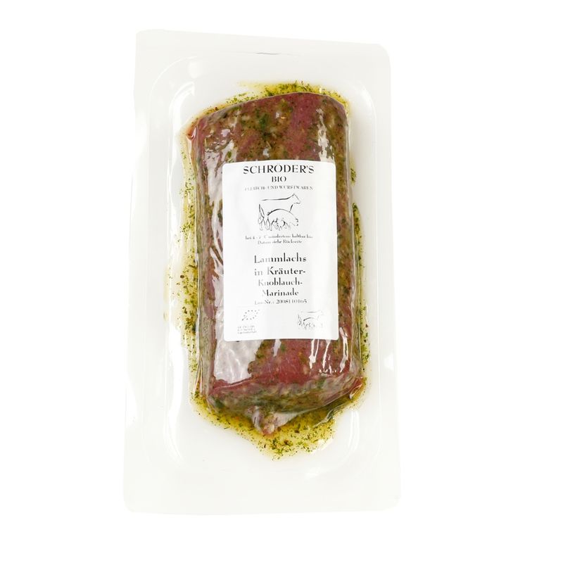 Schröder's Bio Fleisch- und Wurstwaren Lammlachs Kräuter-Knoblauch ca. 200 g - Produktbild