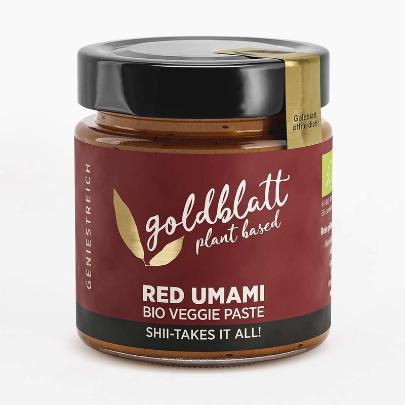 Goldblatt Goldblatt Bio Red Umami Paste – Vegane Bio-Würzpaste mit Umami-Geschmack aus Tomaten & Shiitake. - Produktbild