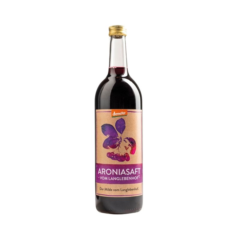 Aronia vom Langlebenhof BIO Demeter Aroniasaft 750ml, Der Milde vom Langlebenhof - Produktbild