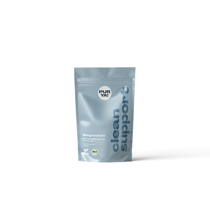 PURYA! Purya Clean Support, Magnesium, Für Muskeln, Nerven & Energie, BIO, 3x30g - Produktbild