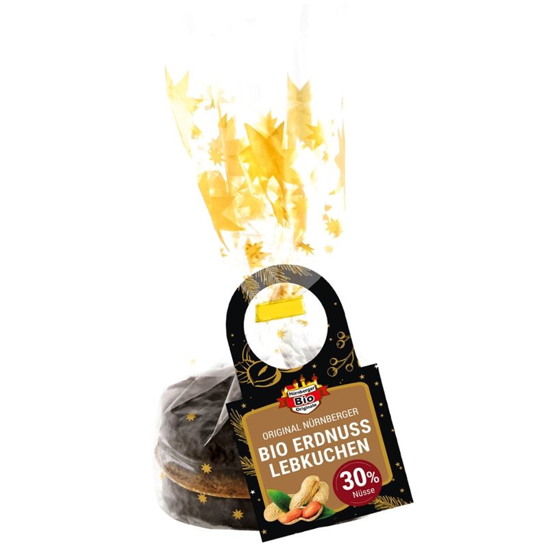Nürnberger Bio Originale 3  Bio Erdnuss Lebkuchen sortiert - Produktbild