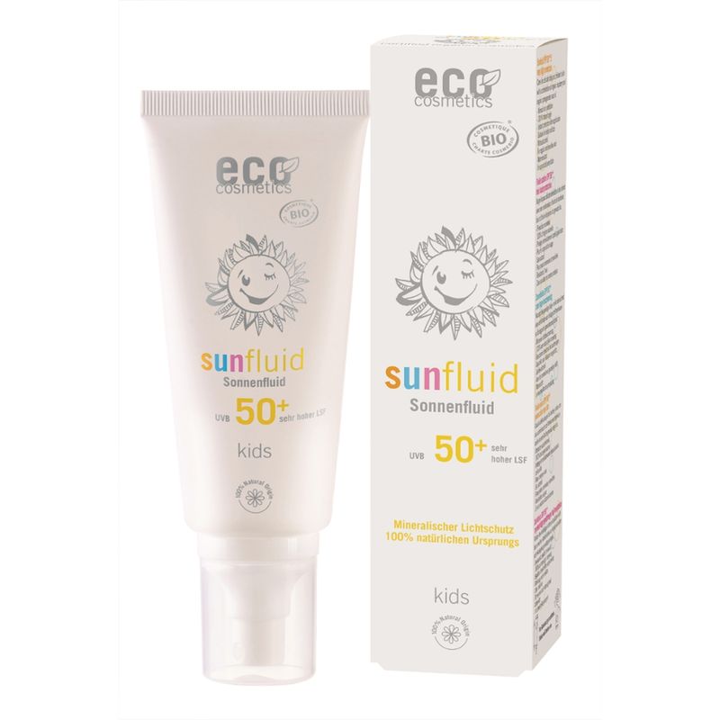 eco cosmetics Kids Sonnenfluid LSF 50+ - Produktbild