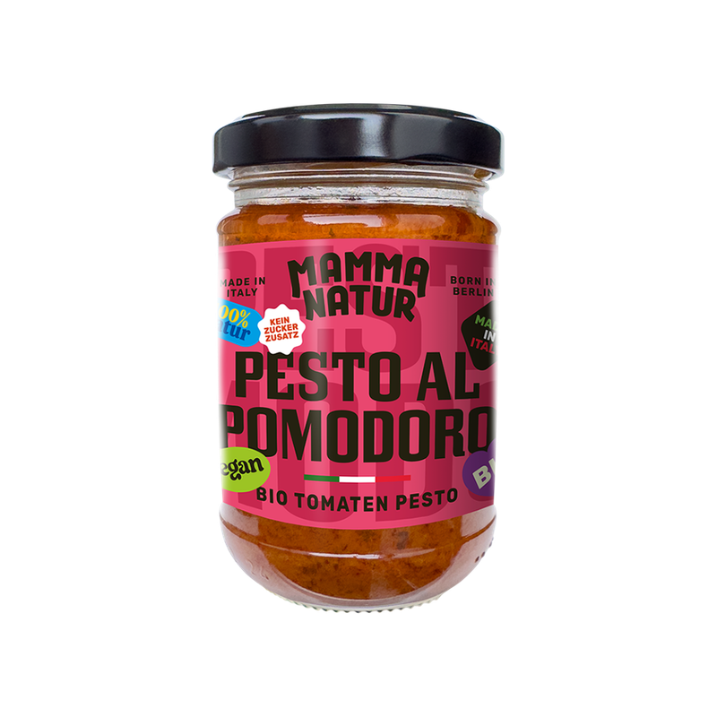 MAMMA NATUR Pesto al pomodoro - Bio Tomaten Pesto vegan - Produktbild