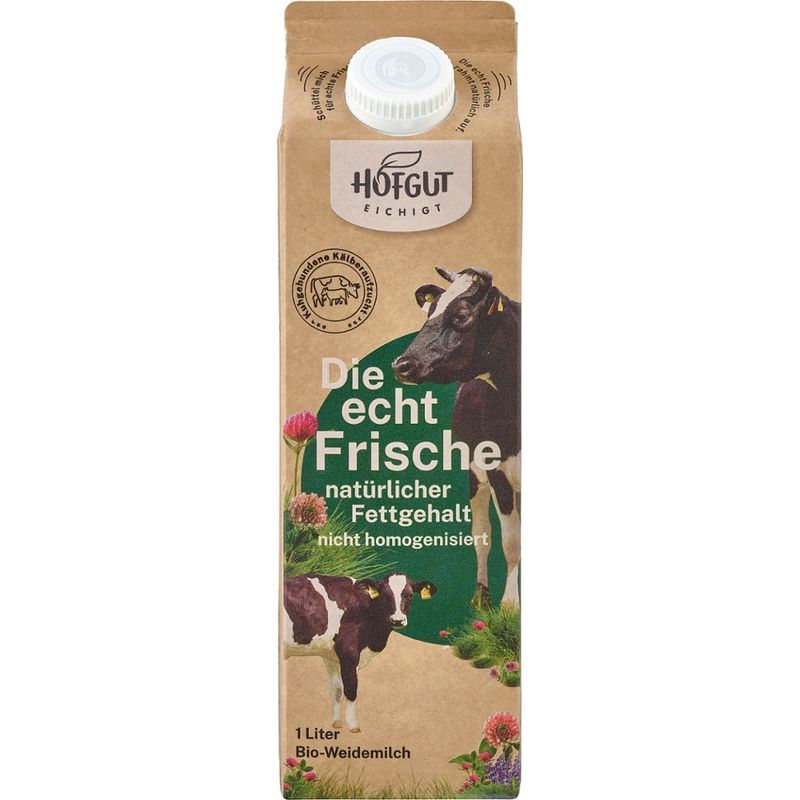 Hofgut Eichigt  Hofgut Eichigt Die echt Frische, natürlicher Fettgehalt, nicht homogenisiert - Produktbild